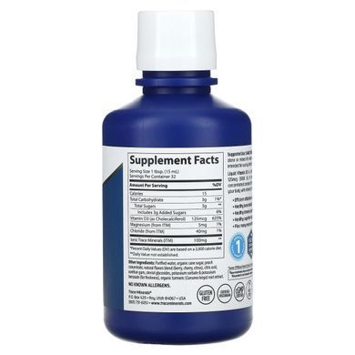 Вітамін Д3 5.000 МО Trace Minerals (Vitamin D3) 5.000 МО смак тропічної вишні 473 мл