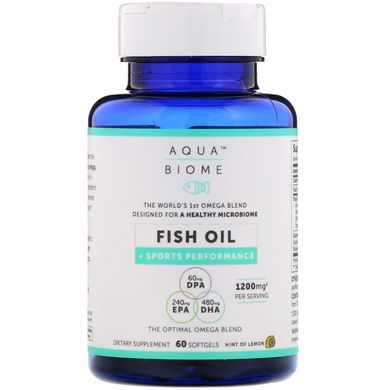 Риб'ячий жир для спортсменів Enzymedica (Aqua Biome) 60 капсул