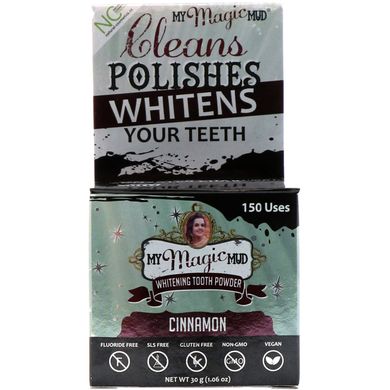 Отбеливающий зубной порошок корица My Magic Mud (Whitening Tooth Powder) 30 г купить в Киеве и Украине