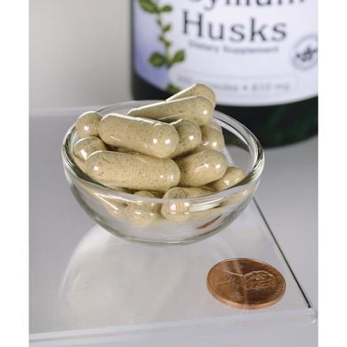 Шелуха семян подорожника, Psyllium Husks, Swanson, 610 мг, 300 капсул купить в Киеве и Украине