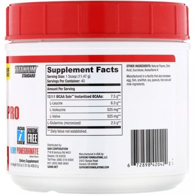 Амінокислота BCAA-Pro Reloaded, ягоди і гранат, SAN Nutrition, 458,6 г