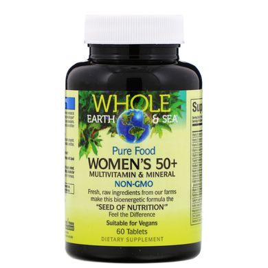 Мультивітаміни і мінерали для жінок 50+ Natural Factors (Women's 50+ Multivitamin and Mineral) 60 таблеток