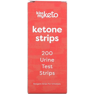 Кетонові смужки Kiss My Keto (Ketone Strips) 200 тест-смужок для аналізу сечі