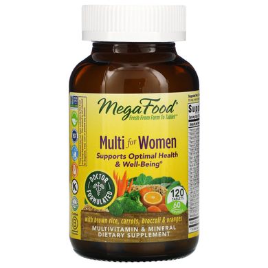 Вітаміни для жінок MegaFood (Multi For Women) 120 табеток
