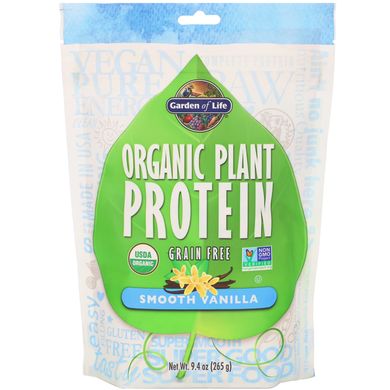Рослинний протеїн ванільний смак органік Garden of Life (Plant Protein) 260 г