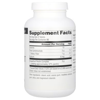 Пектин грейпфрута Source Naturals (Grapefruit Pectin) 240 таблеток