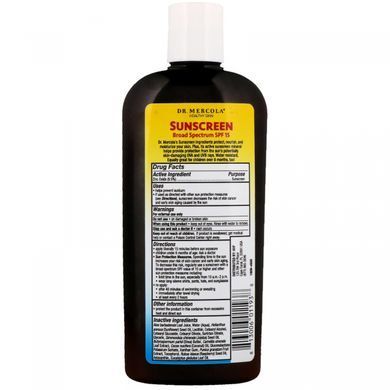 Солнцезащитный крем Dr. Mercola (SPF 15) 236 мл купить в Киеве и Украине