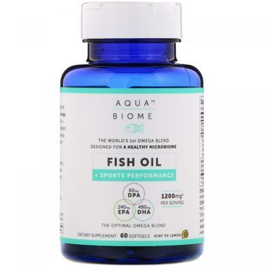 Рыбий жир для спортсменов Enzymedica (Aqua Biome) 60 капсул купить в Киеве и Украине