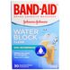 Липкий пластырь, Water Block, прозрачный, Band Aid, 30 размеров в ассортименте фото