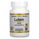 Лютеїн із зеаксантином California Gold Nutrition (Lutein/Zeaxanthin) 20 мг 60 рослинних м'яких таблеток фото