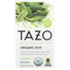 Tazo Teas, відновлювальний, зелений чай, органічний чай, 16 чайних пакетиків, 34 г (1,2 унції) фото